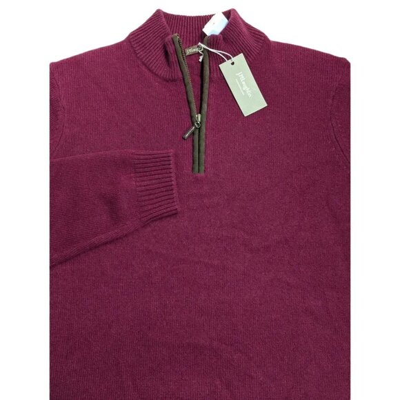L McLaughin 1/4 Zip Cashmere Sweater SZ M NWT $448 - Picture 5 of 5
